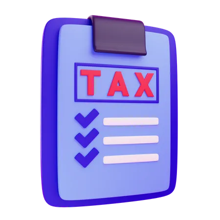 Tax Report  3D Icon