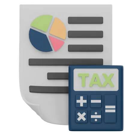 Tax Report  3D Icon