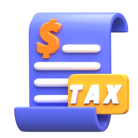 Tax Report  3D Icon