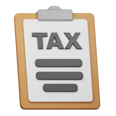 Tax Report  3D Icon