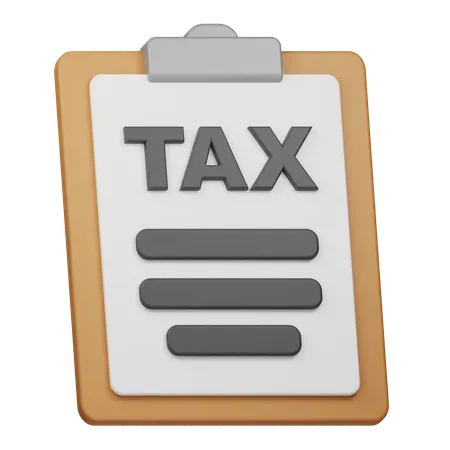 Tax Report  3D Icon