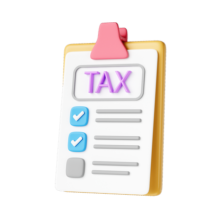 Tax Report  3D Icon