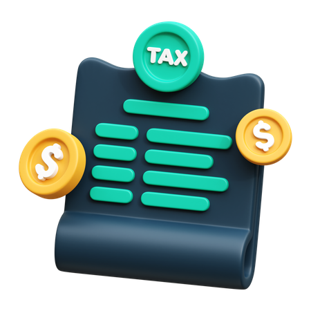 Tax Report  3D Icon