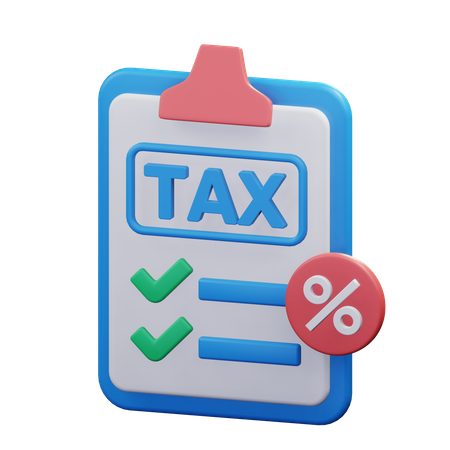 Tax Report  3D Icon