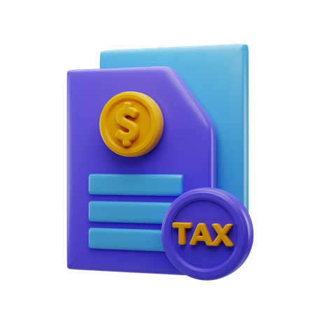 Tax Report  3D Icon