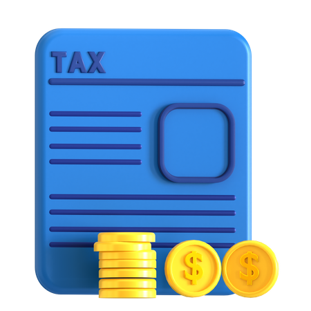 Tax Report  3D Icon