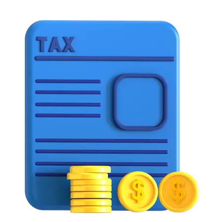 Tax Report  3D Icon