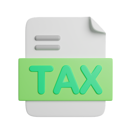 Tax Report  3D Icon