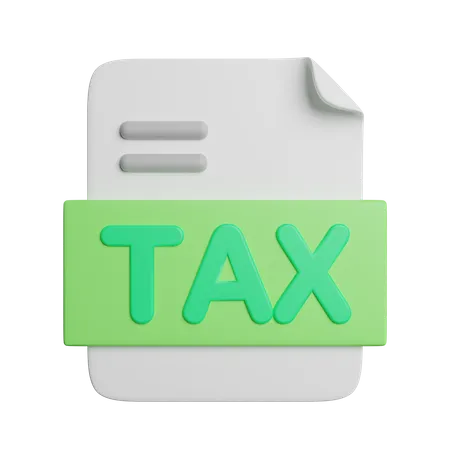 Tax Report  3D Icon