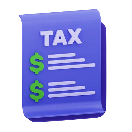 Tax Report  3D Icon