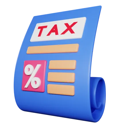 Tax Report  3D Icon