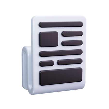 Tax report  3D Icon