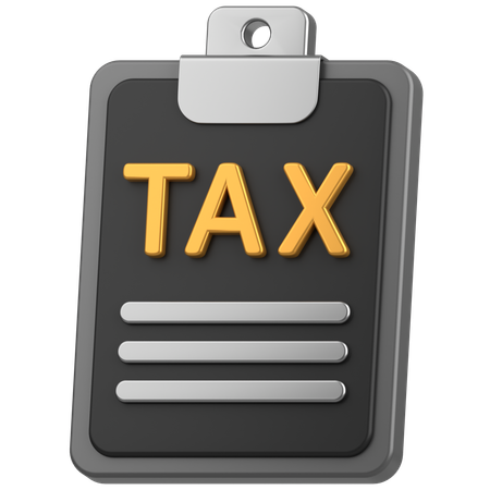 Tax report  3D Icon