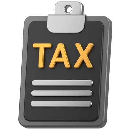 Tax report  3D Icon