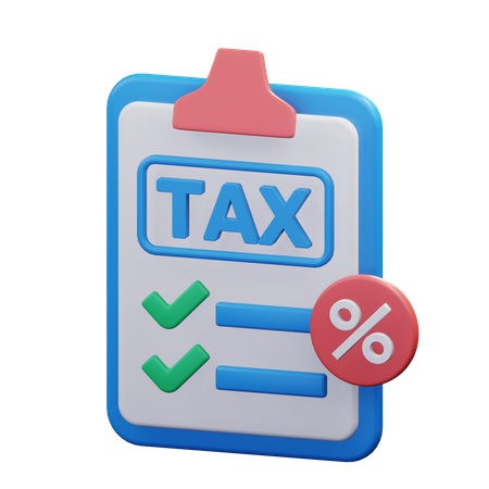 Tax Report  3D Icon
