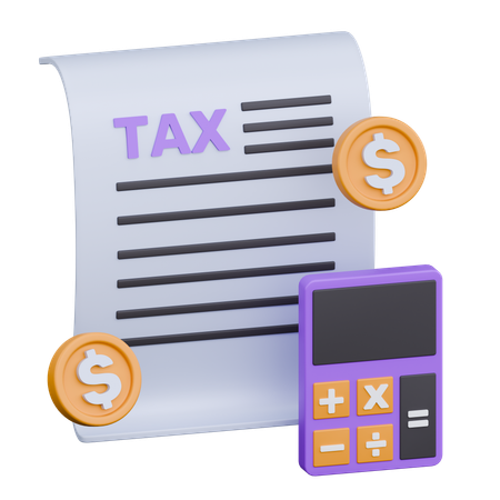 Tax Report  3D Icon
