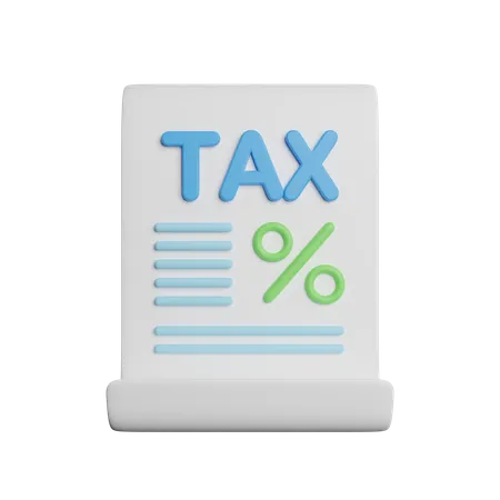 Tax Center Percentage 3D Icon