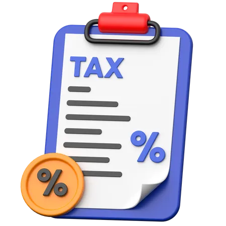 Tax Report  3D Icon