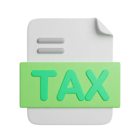 Tax Financial Business 3D Icon