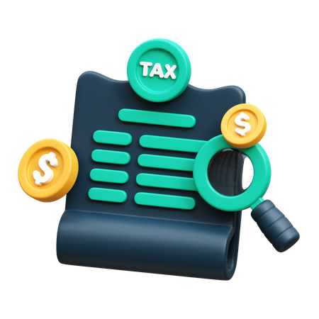 Tax Research  3D Icon