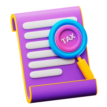 Tax Research  3D Icon