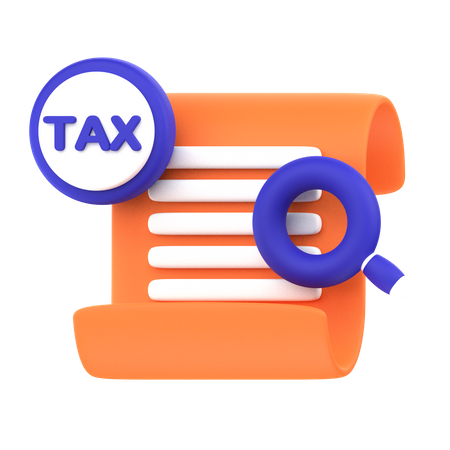 Tax Research  3D Icon