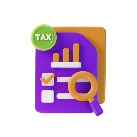 Tax Research  3D Icon