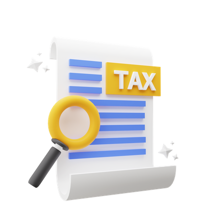 Tax Research  3D Icon