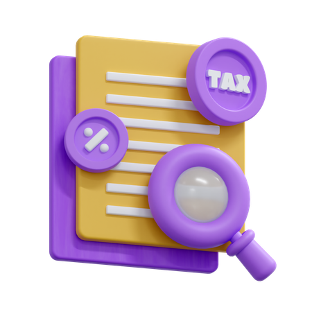 Tax Research  3D Icon