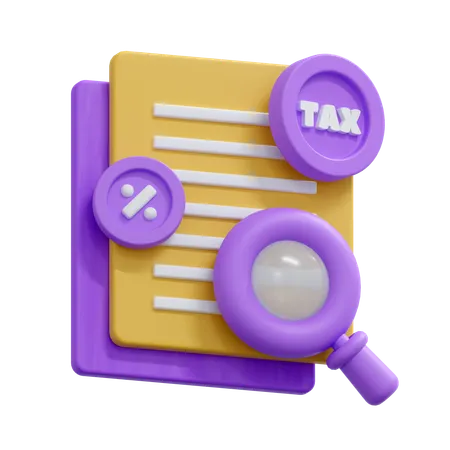 Tax Research  3D Icon