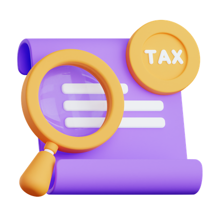 Tax Research  3D Illustration