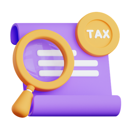 Tax Research 3D Illustration