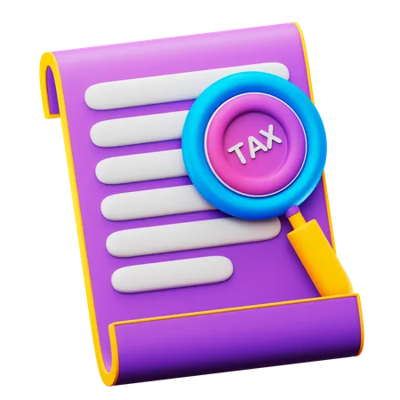 Tax Research 3D Icon