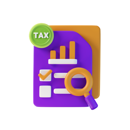 Tax Research 3D Icon