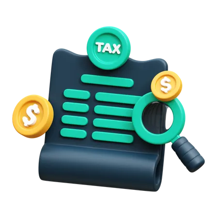 Tax Research  3D Icon