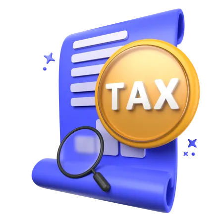 Tax Research  3D Icon