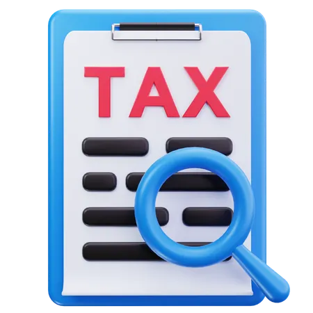 Tax Review  3D Icon