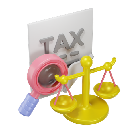 Tax Review And Balancing  3D Icon
