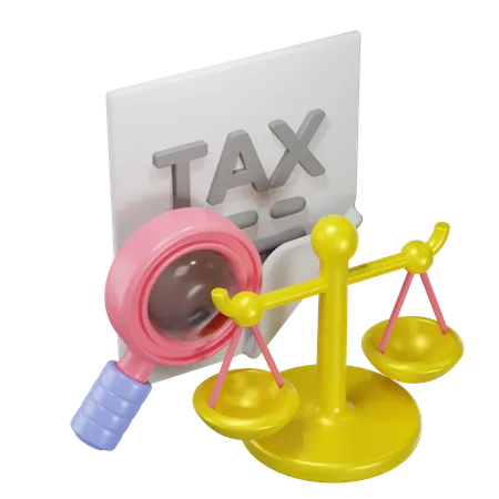 Tax Review And Balancing  3D Icon