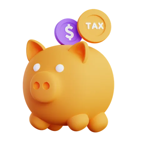 Tax Saving  3D Illustration