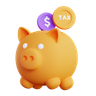 tax saving 3d logo
