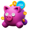 3d saving tax logo