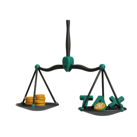 Tax Scale  3D Icon