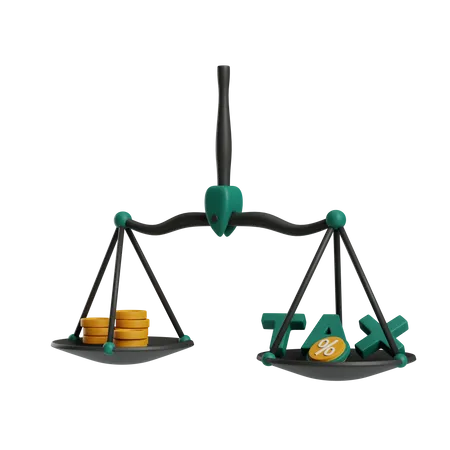 Tax Scale  3D Icon