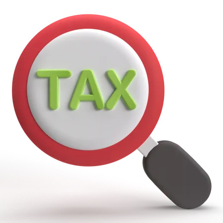 Tax Search  3D Icon