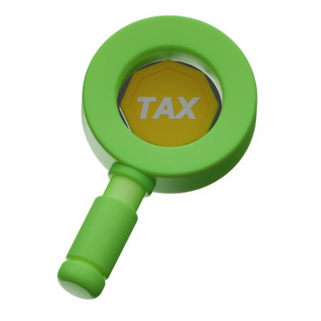 Tax Search 3D Icon