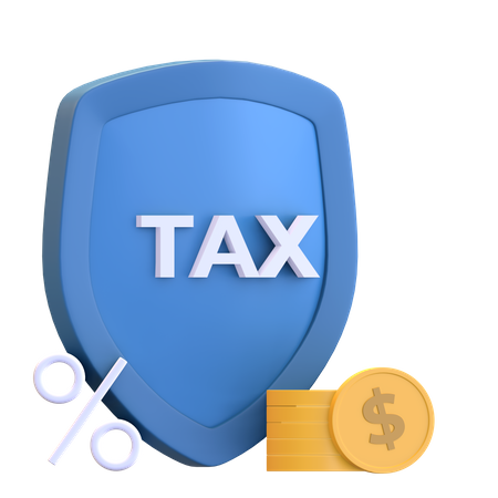 Tax Security 3D Illustration