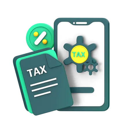 Tax Service  3D Icon