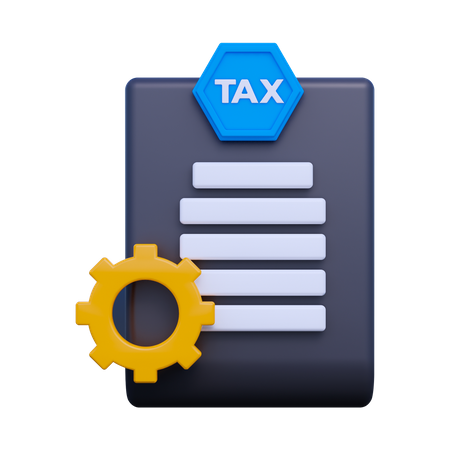 Tax Setting  3D Icon