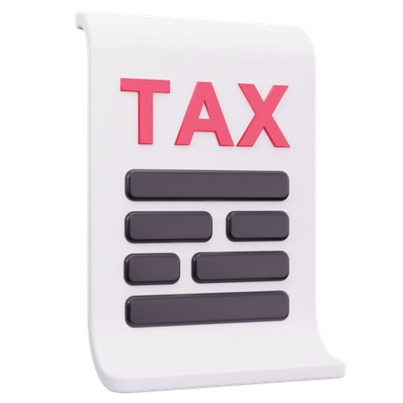 Tax Statement  3D Icon